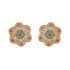 Green with Ruby Stone Stud