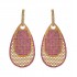 Ruby - AD Stone Dangles  - Earring