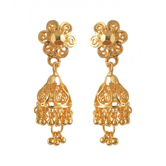 Gold Imitation Jumukka Earring