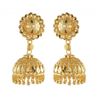 Gold Imitation Jumukka Earring