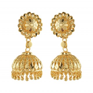 Gold Imitation Jumukka Earring