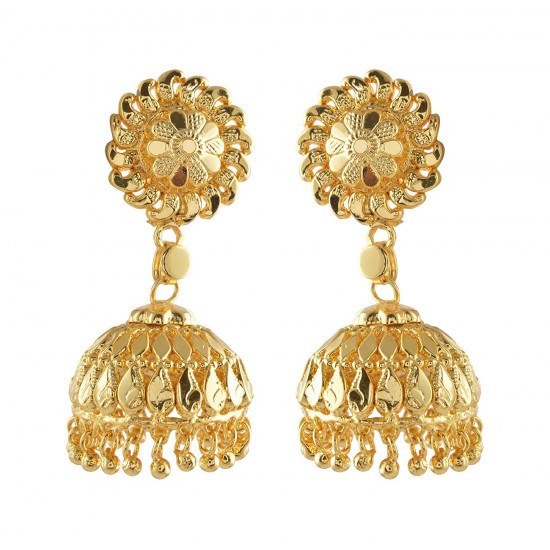 Gold Imitation Jumukka Earring