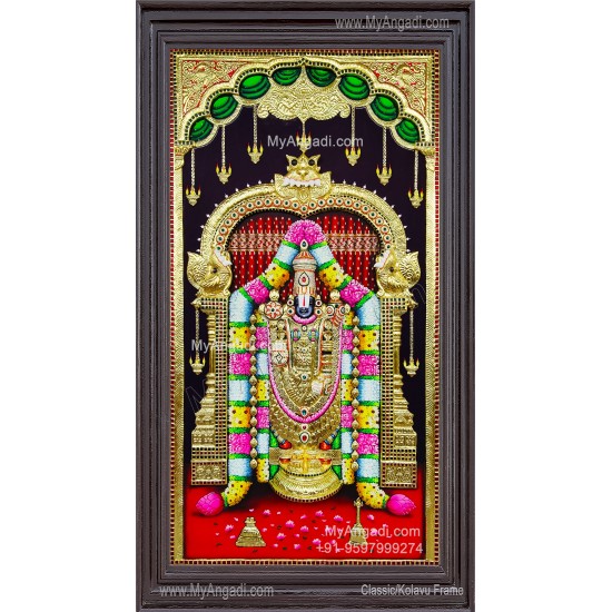 3D Balaji Tanjore Painting 3D Balaji Tanjore Painting