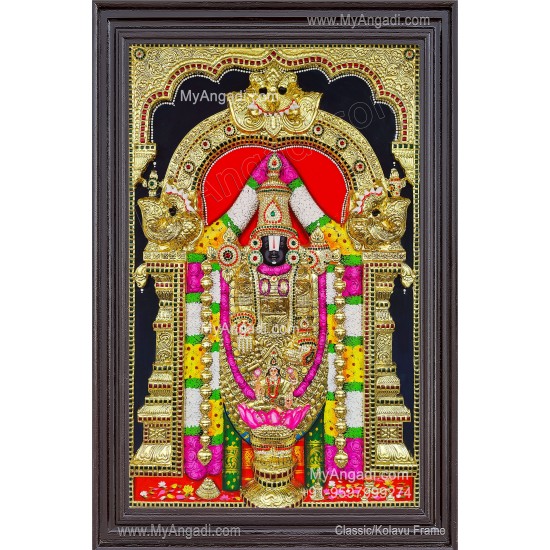 Balaji 3d Tanjore Painting Balaji 3d Tanjore Painting