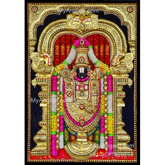 3D Balaji Tanjore Painting