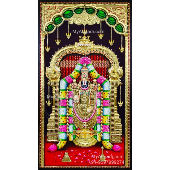3D Balaji Tanjore Painting 3D Balaji Tanjore Painting