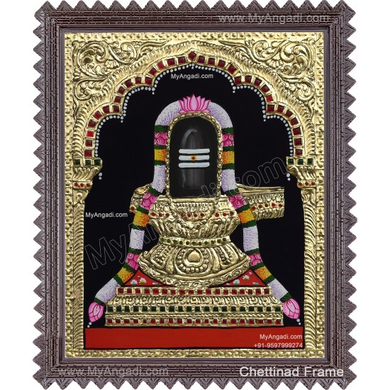 Shiva Lingam Tanjore Painting Shiva Lingam Tanjore Painting