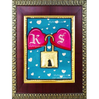 Heart Lock Tanjore Paintings