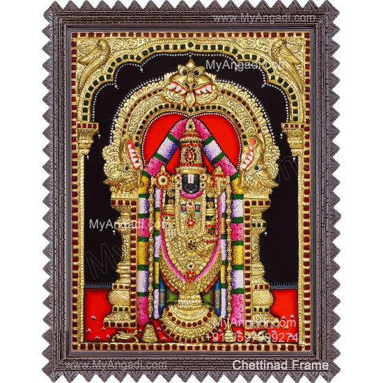 Balaji 3d Tanjore Painting
