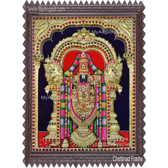 Balaji 3d Tanjore Painting Balaji 3d Tanjore Painting