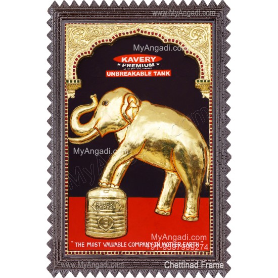 Logo Kavery Premium Unbreakable Tank Tanjore Painting