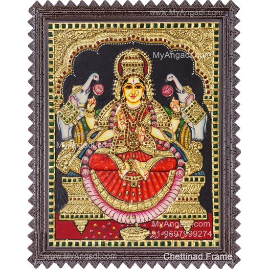 Gajalakshmi Tanjore Painting
