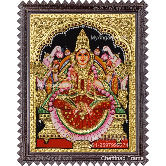 Gajalakshmi Tanjore Painting