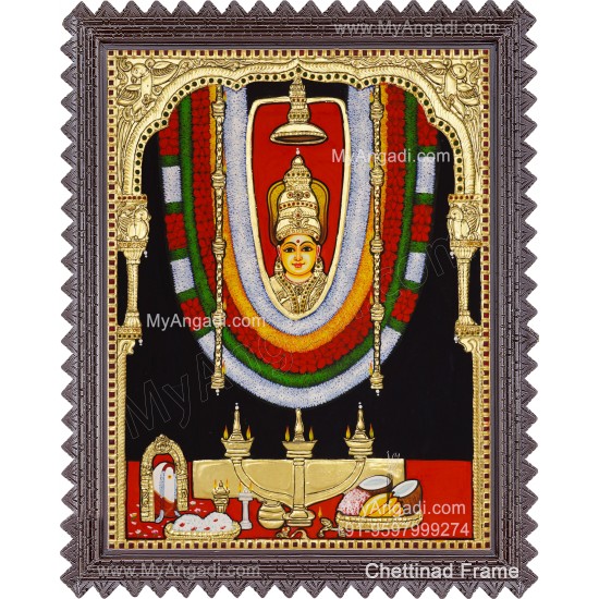 Meenkulathi Bagavathi Amman Tanjore Painting