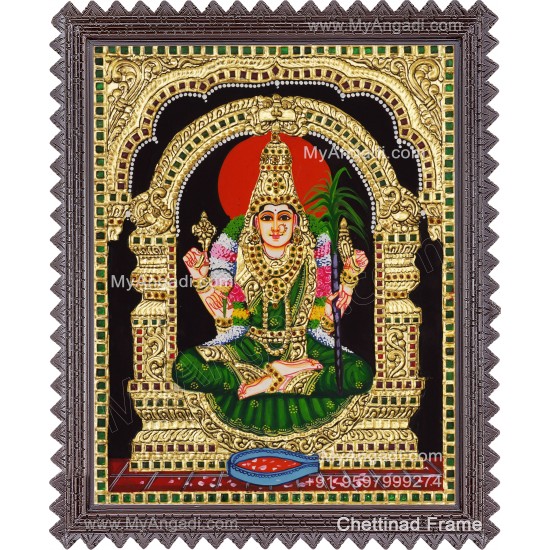 Kamatchi Amman Tanjore Painting