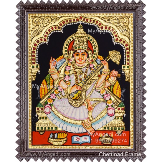 Saraswathi Tanjore Painting