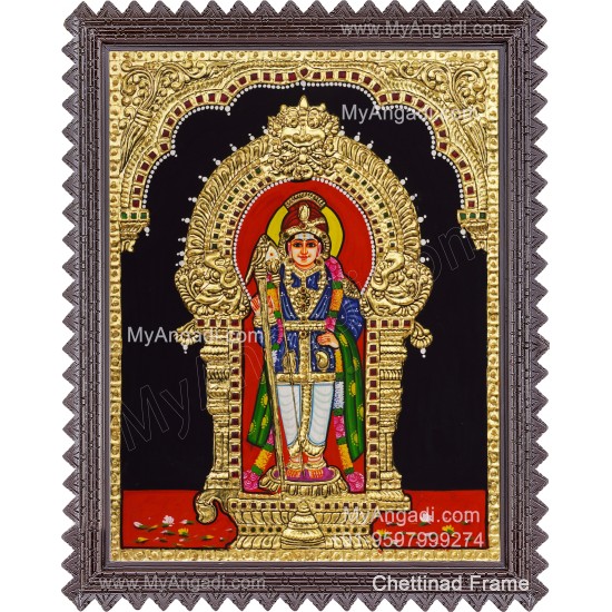 Raja Alangara Murugan Tanjore Painting