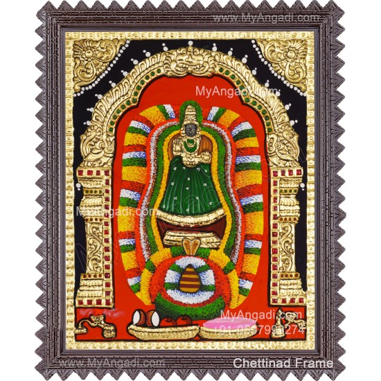 Adhi Parasakthi Amman Tanjore Painting