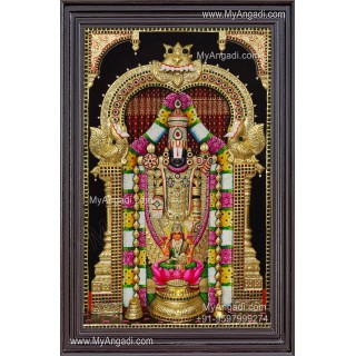 Balaji Lakshmi 3D Tanjore Painting