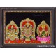 Balaji Thayar with Lakshmi Tanjore Painting