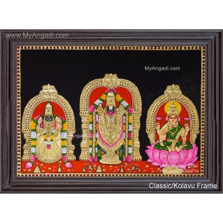 Balaji Thayar with Lakshmi Tanjore Painting