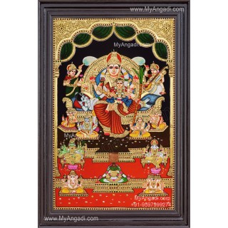 Raja Rajeshwari Tanjore Painting