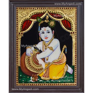 Butter Krishna Tanjore Painting
