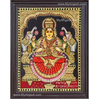 Gajalakshmi Tanjore Painting