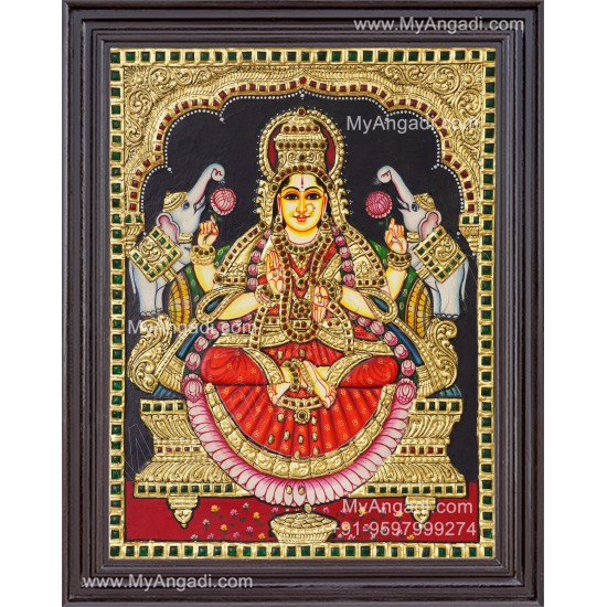 Gajalakshmi Tanjore Painting