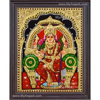 Kamatchi Amman Tanjore Painting