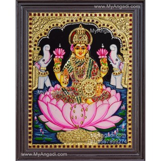 Gajalakshmi Tanjore Painting