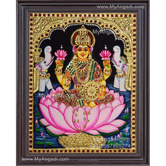 Gajalakshmi Tanjore Painting