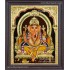 Left Trunk Ganesha Tanjore Painting