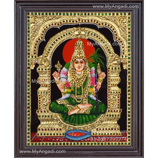 Kamatchi Amman Tanjore Painting