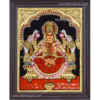 Gajalakshmi Tanjore Painting