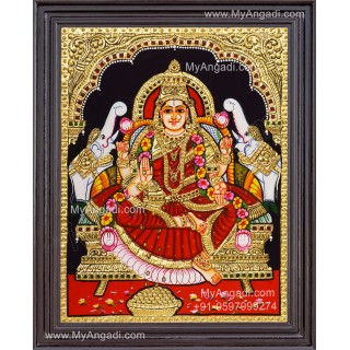 Gajalakshmi Tanjore Painting