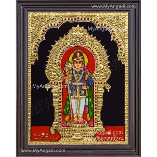 Raja Alangara Murugan Tanjore Painting