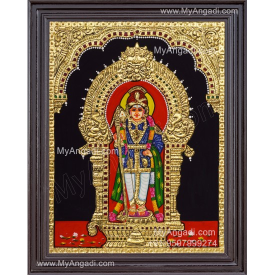 Raja Alangara Murugan Tanjore Painting