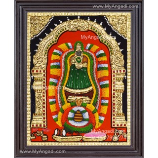 Adhi Parasakthi Amman Tanjore Painting