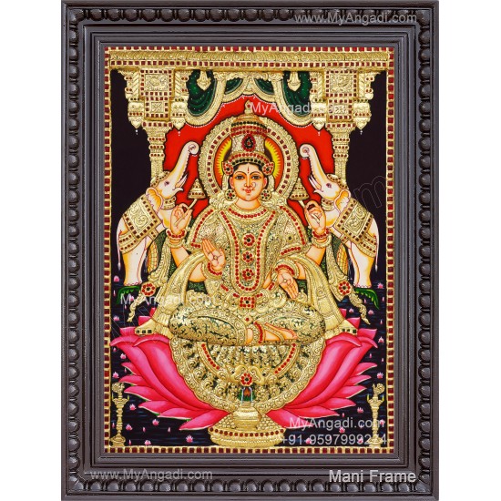 Gajalakshmi 2d Tanjore Painting