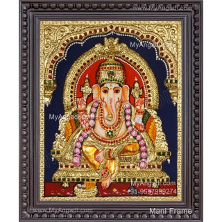 Ganesha 3D Tanjore Painting