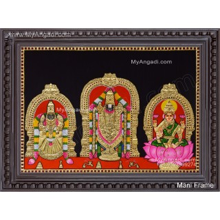 Balaji Thayar with Lakshmi Tanjore Painting