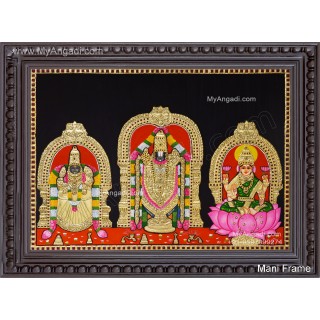 Balaji Thayar with Lakshmi Tanjore Painting