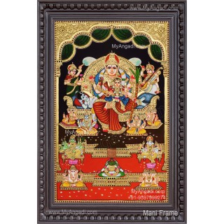 Raja Rajeshwari Tanjore Painting