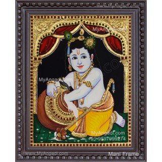 Butter Krishna Tanjore Painting