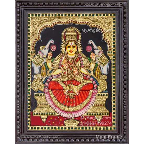Gajalakshmi Tanjore Painting
