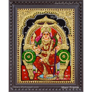 Kamatchi Amman Tanjore Painting