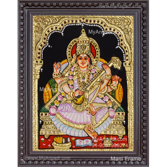Saraswathi Tanjore Painting
