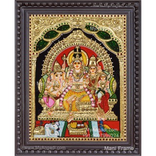 Shiva Family Tanjore Painting