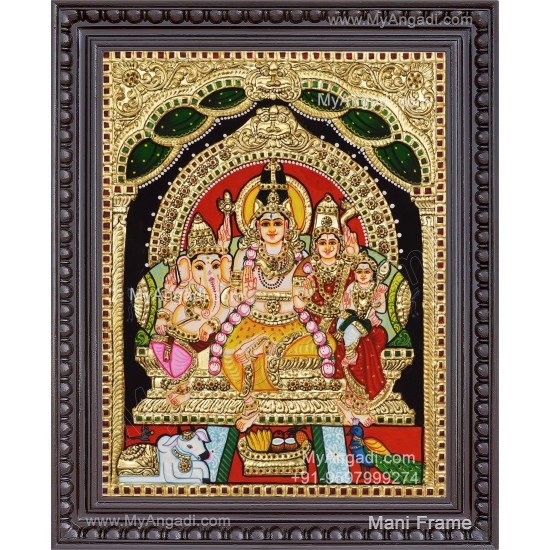 Shiva Family Tanjore Painting